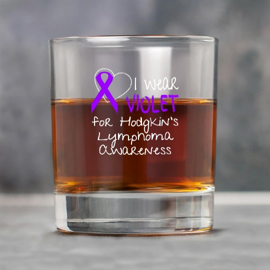 I Wear Violet For Hodgkins Lymphoma Awareness Rock Glasses