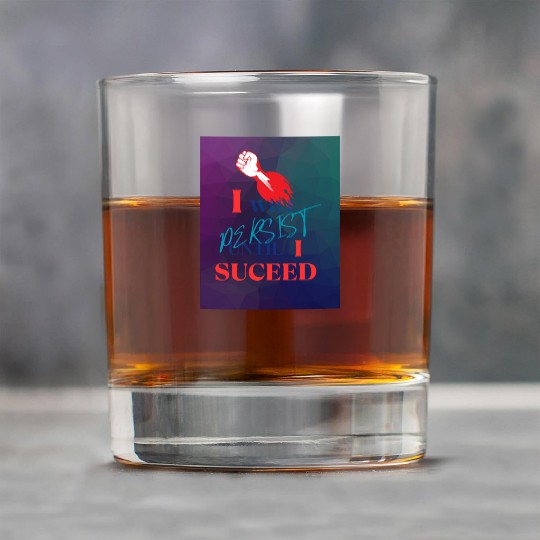 I Will Persist Affirmation on Merch Rock Glasses