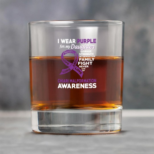 I Wear Purple For My Daughter Chiari Malformation Rock Glasses