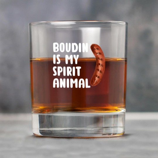 Boudin is My Spirit Animal, Funny Louisiana Cajun Rock Glasses