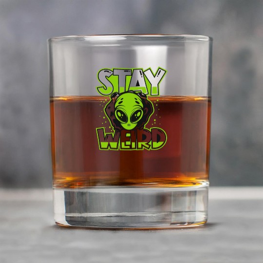 Stay Weird Extraterrestrial Ufo Conspiracy Alien Rock Glasses