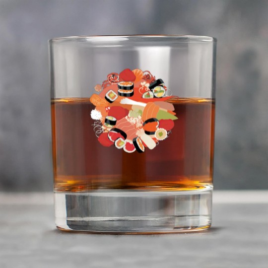 Sushi Love: Tempting Delicacies for Foodies Rock Glasses