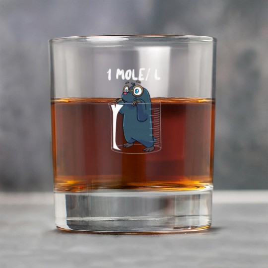 Chemistry Chemist Student Science Teacher Mole Rock Glasses