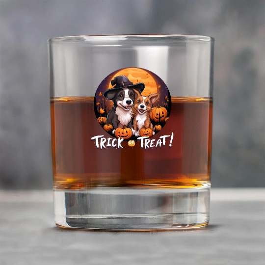 Halloween Cute Dogs Trick or Treat Dog Lovers Rock Glasses
