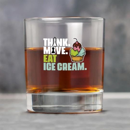 Funny Board Game Enthusiast For Ice Cream Lover Rock Glasses