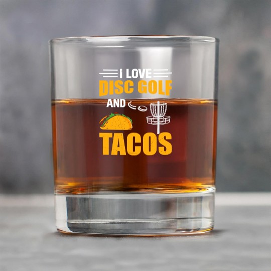 Disc Golf Player - I Love Disc Golf And Tacos Rock Glasses