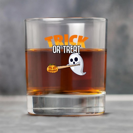 Creepy Baseball Pumpkin Ghost For Trick Or Treat Rock Glasses