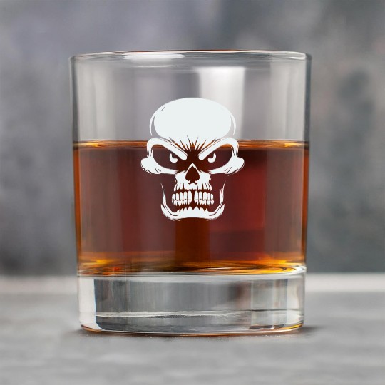 Angry Skull of Darkness Rock Glasses