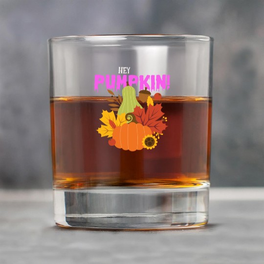 Hey pumpkin halloween Rock Glasses
