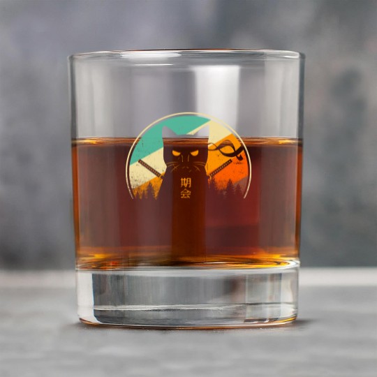 Vintage Japanese Cat Kawaii Retro Style Cat Kitten Rock Glasses