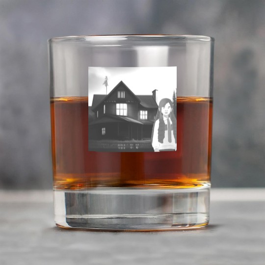 Is a haunted house??? (Black and white version) Rock Glasses