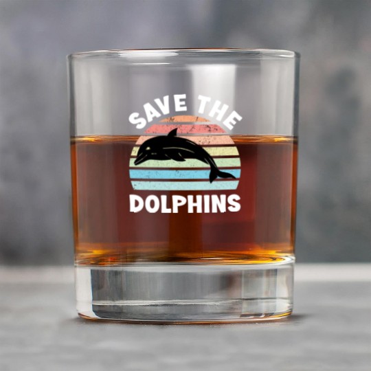 Save The Dolphins Rock Glasses