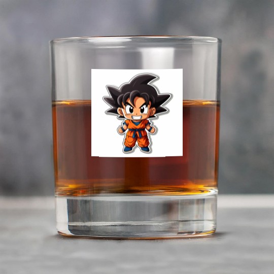 Goku Sticker Happy Bold Colors art toy style Rock Glasses