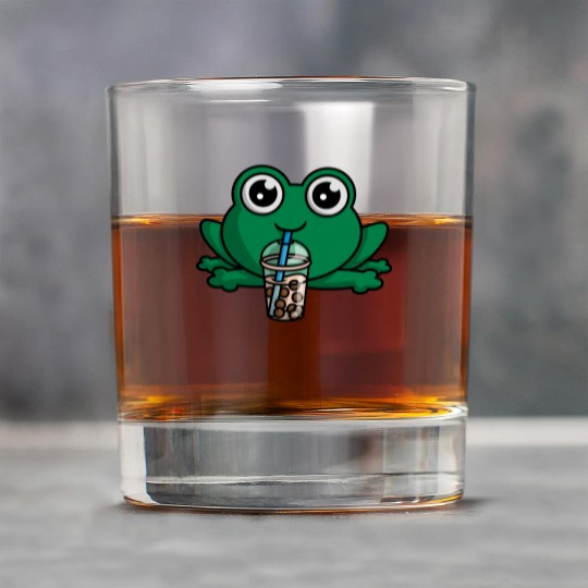 Bubble Boba Tea Drink Frog Cute Anime Kawaii Toad Rock Glasses