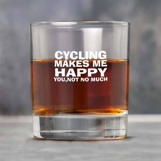 Cycling Makes Me Happy Bike Lover Gift Rock Glasses