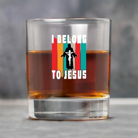 I Belong To Jesus Love Jesus Christian Christmas Rock Glasses