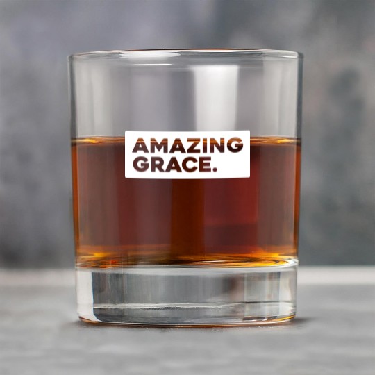 Amazing Grace Love Jesus Christian Christmas Rock Glasses