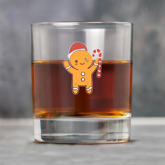 Gingerbread Cookie Baker Gift Rock Glasses