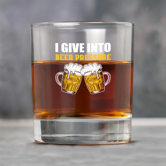 Beer Pressure Barkeeper and Bartender Gift Rock Glasses