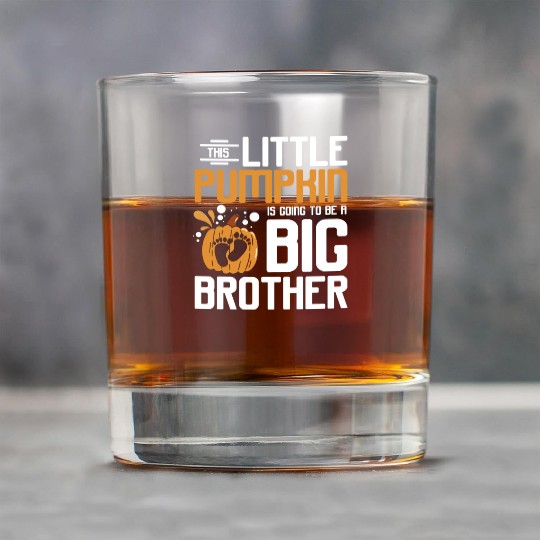 Pregnancy Thanksgiving pumpkin big brother Rock Glasses