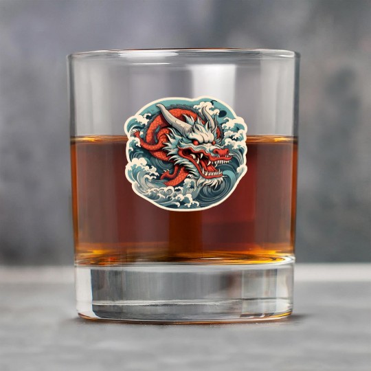 Japanese Dragon Rock Glasses