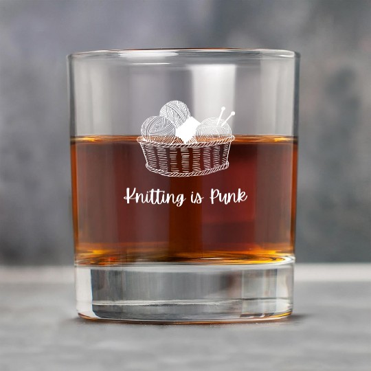 Knitting Is Punk Feminist Knitting Lover Gift Rock Glasses