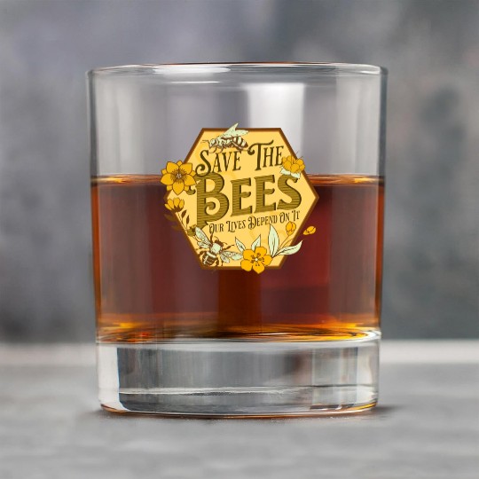 Honey Bee Beekeeping Save The Bees Rock Glasses