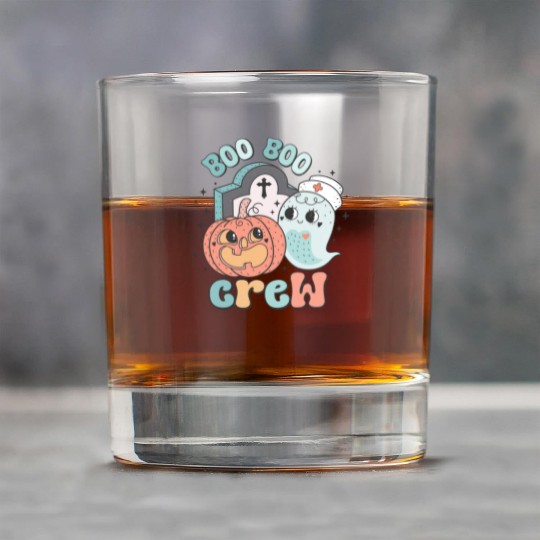 Boo Boo Crew Nurse Funny Ghost Women Halloween Rock Glasses