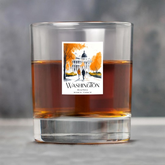 Watercolor painting loving couple in Washington DC Rock Glasses