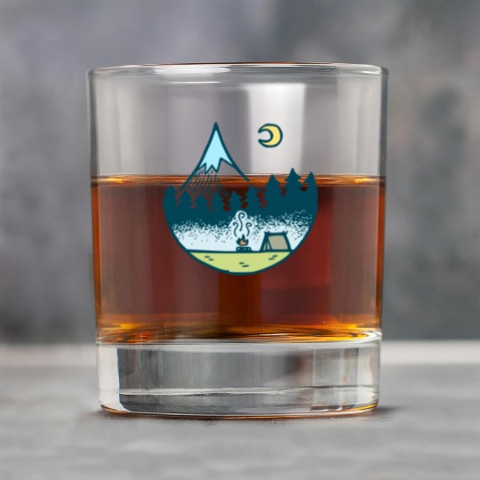 Keep It Simple (Camping At Night) Rock Glasses