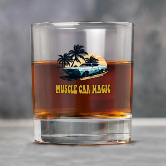 Muscle Car Magic Rock Glasses