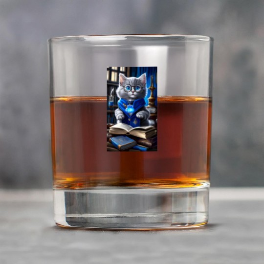 The Raven-claw Kitten Scholar: A Feline Journey. Rock Glasses