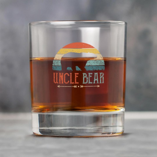 Uncle Bear Vintage Retro Present Rock Glasses
