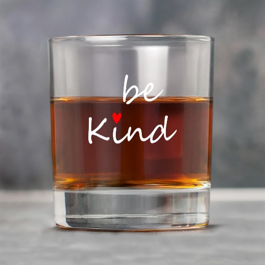 Inspirational Be Kind Kindness Rock Glasses