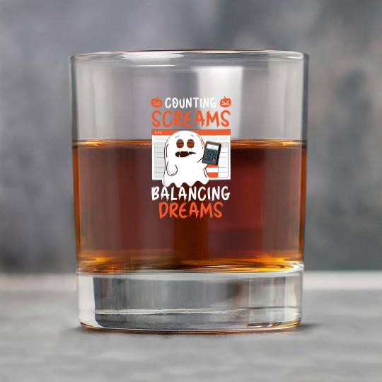 Counting Screams Balancing Dreams Halloween Rock Glasses