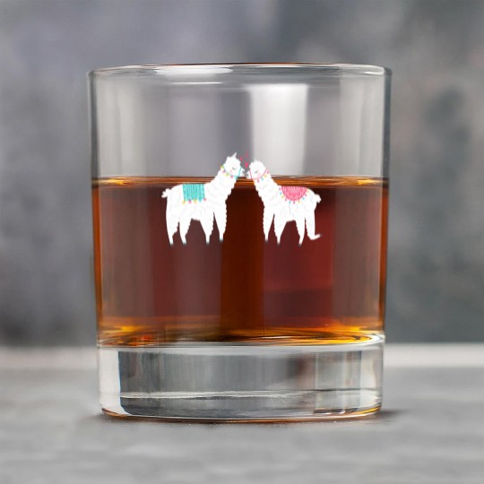 Llama Summer Wedding Anniversary Enet Rock Glasses