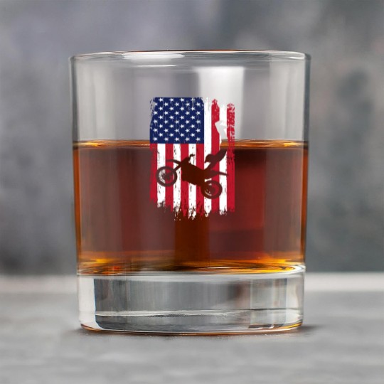 Supercross Freestyle Motocross American Flag Rock Glasses