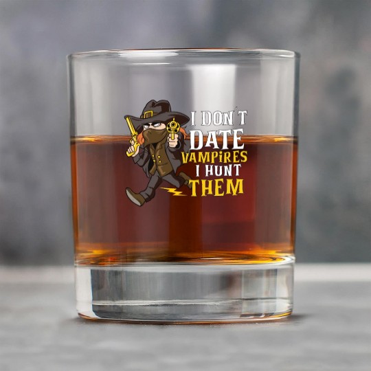 Vampire Hunter Undead Slayer Stake and Cross Rock Glasses