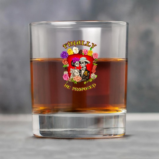day of the dead - valentines day Rock Glasses