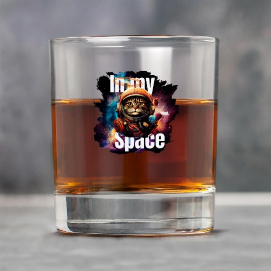 In my Mind Space Cat Astronaut Animal Pet Lover Rock Glasses