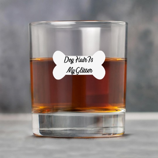 Dog hair is my glitter ,dogs lover , cute , bone Rock Glasses