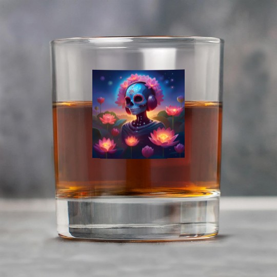 Sugar Skull Lotus Melody Medley Rock Glasses