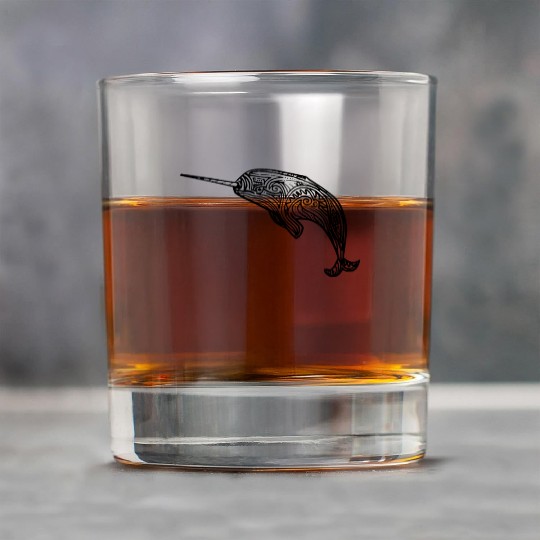 Narwhal Swirl Rock Glasses