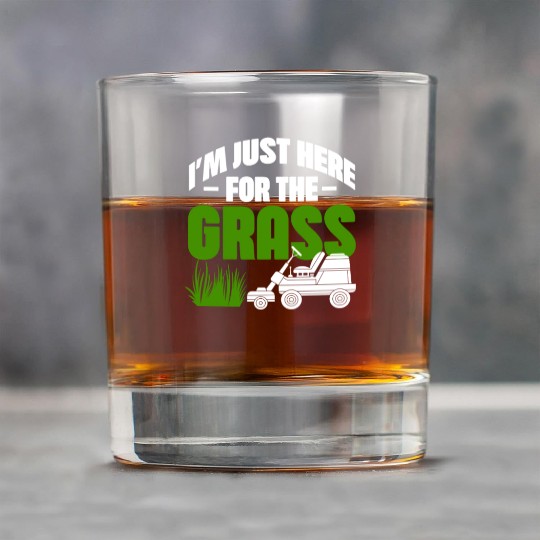 I'm Just Here For The Grass Rock Glasses