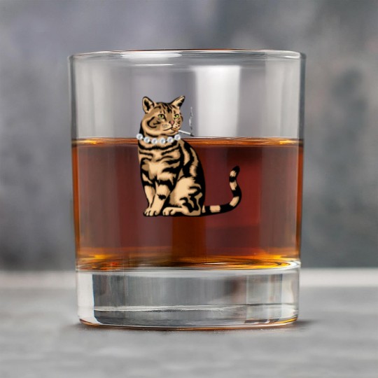 Cat Smoking Rock Glasses