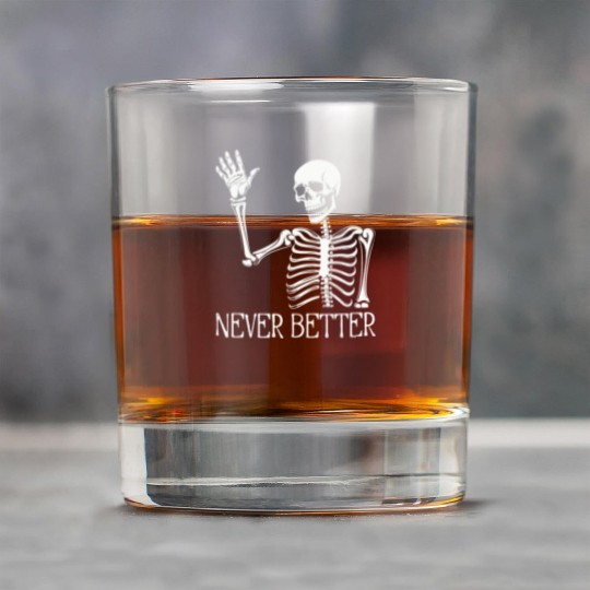 Funny Halloween Skull Rock Glasses | Sarcastic Dead Inside