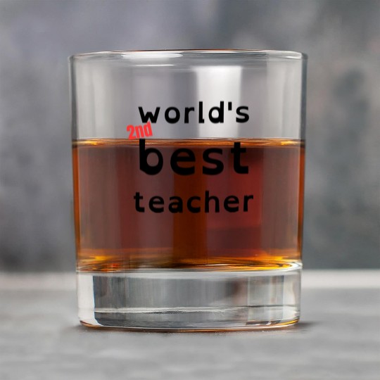 funny gift for teacher, world's 2nd best teacher Rock Glasses