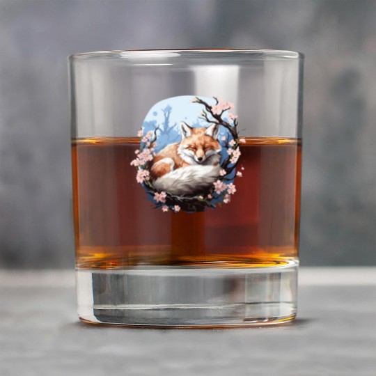 Sleeping Fox Sleepyhead Napping Sleep Fox Lover Rock Glasses