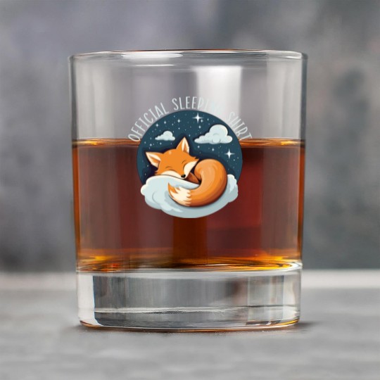 Sleeping Fox Sleepyhead Napping Sleep Fox Lover Rock Glasses