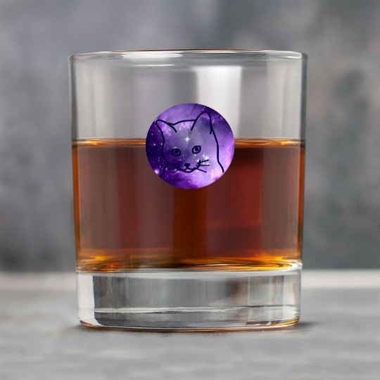 Galaxy Space Cat Funny Cat Lover Rock Glasses